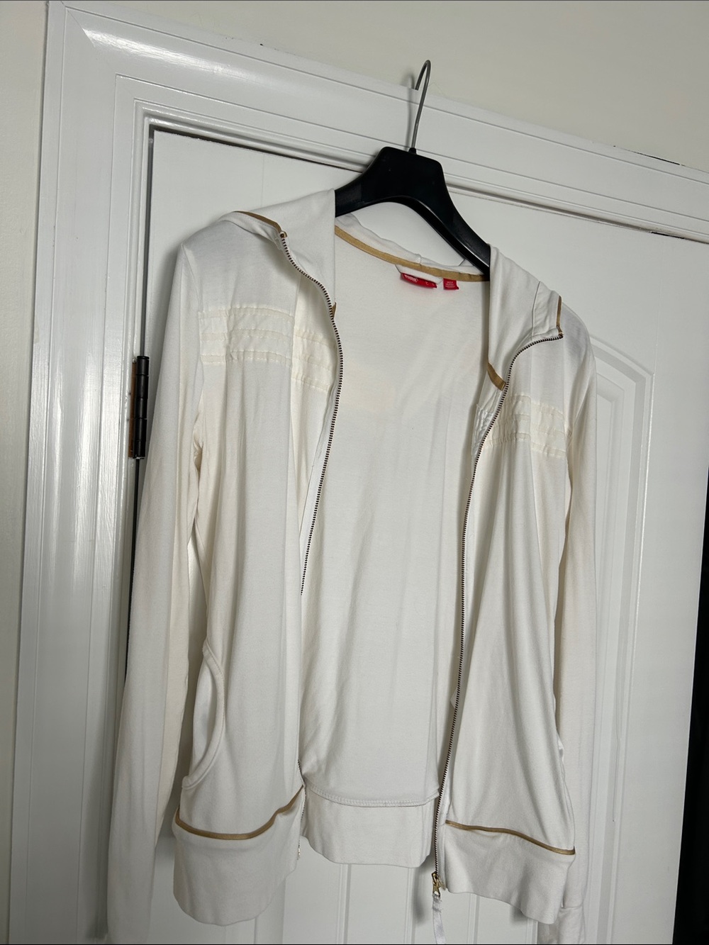 Women's Cream Zip-Front Hoodie Jacket PUMA